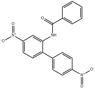 N-(4,4`-二硝基-联苯基-2-基)苯甲酰胺 结构式