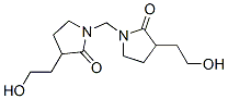 1,1'-methylenebis[3-(2-hydroxyethyl)pyrrolidin-2-one] 结构式