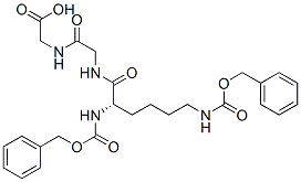 N-[N-[N2,N6-bis[(benzyloxy)carbonyl]-L-lysyl]glycyl]glycine 结构式