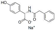 sodium (S)-(4-hydroxyphenyl)(phenylacetamido)acetate 结构式