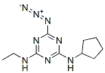 6-azido-N-cyclopentyl-N'-ethyl-1,3,5-triazine-2,4-diamine 结构式