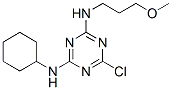 6-chloro-N-cyclohexyl-N'-(3-methoxypropyl)-1,3,5-triazine-2,4-diamine 结构式