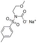sodium 2-methoxyethyl [(4-methylphenyl)sulphonyl]carbamate 结构式