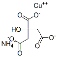 ammonium copper(2+) 2-hydroxypropane-1,2,3-tricarboxylate  结构式