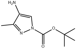 4-AMino-3-Methyl-pyrazole-1-carboxylic acid tert-butyl ester 结构式