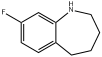 8-氟-1,3,4,5-四氢-2H-1-苯并氮杂卓 结构式