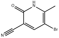 5-溴-3-氰基-2-羟基-6-甲基吡啶 结构式