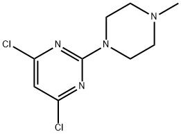 4,6-DICHLORO-2-(4-METHYL-PIPERAZIN-1-YL)-PYRIMIDINE 结构式