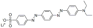 lithium p-[[p-[[p-(diethylamino)phenyl]azo]phenyl]azo]benzenesulphonate 结构式