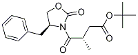 (BETAS,4R)-BETA-甲基-GAMA,2-二氧代-4-(苯基甲基)-3-恶唑烷丁酸叔丁酯 结构式