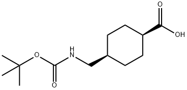 顺-4-((叔丁氧羰基)甲基)环己烷羧酸 结构式