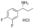 (R)-1-(3,4-二氟苯基)丙-1-胺 结构式