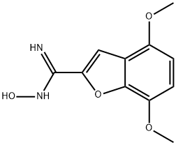 2-Benzofurancarboximidamide, 4,7-dimethoxy-N-hydroxy- 结构式
