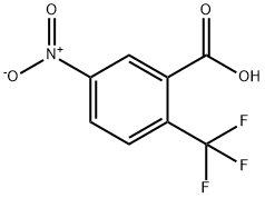 5-硝基-2-三氟甲基苯甲酸 结构式