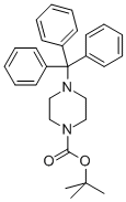 TERT-BUTYL 4-TRITYLPIPERAZINE-1-CARBOXYLATE 结构式