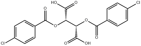 (2S,3S)-2,3-双((4-氯苯甲酰基)氧基)琥珀酸 结构式