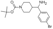 1-BOC-4-[AMINO(4-BROMOPHENYL)METHYL]-PIPERIDINE 结构式