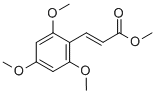 2-PROPENOIC ACID, 3-(2,4,6-TRIMETHOXYPHENYL)-, METHYL ESTER, (2E)- 结构式