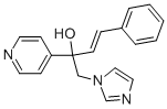 (3E)-1-(1H-IMIDAZOL-1-YL)-4-PHENYL-2-PYRIDIN-4-YLBUT-3-EN-2-OL 结构式