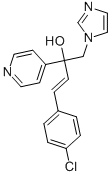 (3E)-4-(4-CHLOROPHENYL)-1-(1H-IMIDAZOL-1-YL)-2-PYRIDIN-4-YLBUT-3-EN-2-OL 结构式