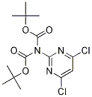 2-双(叔丁氧基羰基)氨基-4,6-二氯嘧啶 结构式