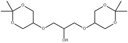 1,3-双[(2,2-二甲基-1,3-二恶烷-5-基)氧代]-2-丙醇 结构式
