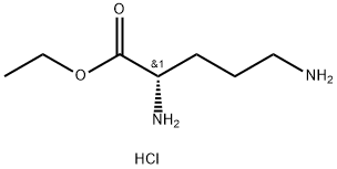 L-鸟氨酸乙酯盐酸盐 结构式