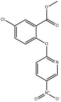 methyl 5-chloro-2-[(5-nitropyridin-2-yl)oxy]benzoate 结构式