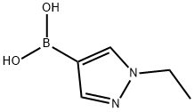 1-ETHYLPYRAZOLE-4-BORONIC ACID 结构式