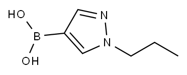 1-正丙基-1H-吡唑-4-硼酸 结构式