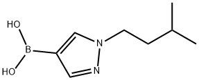 1-(3-甲基丁基)-1H-吡唑-4-硼酸 结构式