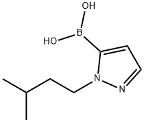 (1-异戊基-1H-吡唑-5-基)硼酸 结构式