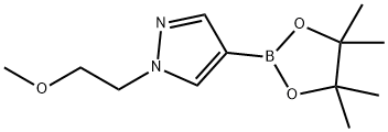 1-(2-甲氧基乙基)-4-(4,4,5,5-四甲基-1,3,2-二噁硼烷-2-基)-1H-吡唑 结构式