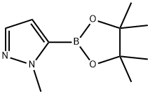 1-甲基-1H-吡唑-5-硼酸频哪醇酯 结构式