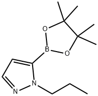 1-(1-丙基)-4-吡唑硼酸频哪醇酯 结构式