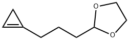 1,3-Dioxolane,  2-[3-(1-cyclopropen-1-yl)propyl]- 结构式