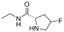 2-Pyrrolidinecarboxamide,N-ethyl-4-fluoro-,(2S)-(9CI) 结构式