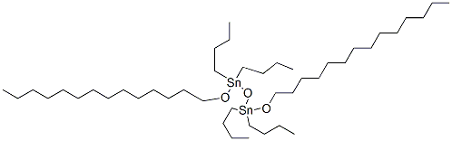 1,1,3,3-tetrabutyl-1,3-bis(tetradecyloxy)distannoxane 结构式