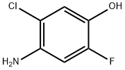 2-氟-4-氨基-5-氯苯酚 结构式