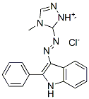 1,4-dimethyl-5-[(2-phenyl-1H-indol-3-yl)azo]-1H-1,2,4-triazolium chloride 结构式