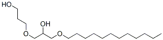 3-(2-羟基-3-十二碳烷氧基丙氧基)-1-丙醇 结构式