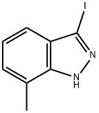 3-碘-7-甲基-吲唑 结构式