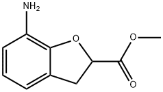 7-氨基-2,3-二氢苯并呋喃-2-甲酸甲酯 结构式