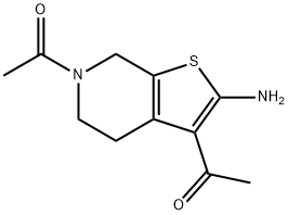 Thieno[2,3-c]pyridin-2-amine, 3,6-diacetyl-4,5,6,7-tetrahydro- (9CI) 结构式