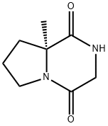 Pyrrolo[1,2-a]pyrazine-1,4-dione, hexahydro-8a-methyl-, (8aS)- (9CI) 结构式