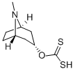 O-乙基二硫代碳酸 S-(8-甲基-8-氮杂双环[3.2.1]辛-3-基)酯 结构式