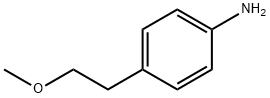 4-(2-甲氧基乙基)苯胺 结构式