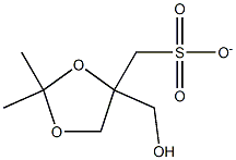 D,L-2,2-DIMETHYL-1,3-DIOXOLANE-4-METHANOL METHANESULFONATE 结构式