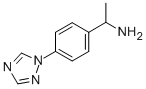 1-[4-(1H-1,2,4-三唑-1-基)苯基]乙烷-1-胺 结构式