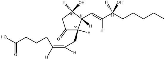 PGE2, [5,6,8,11,12,14,15-3H] 结构式